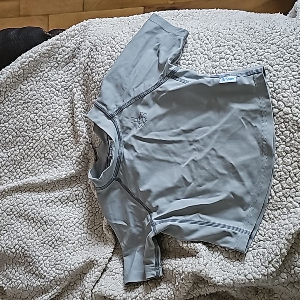 Iplay rashquard 12 months top grey shirt UPF50+